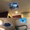 Люк накрышный 360x360мм с вентилятором 12V и подсветкой